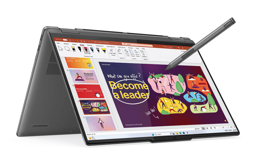 Laptop Lenovo Yoga Intel Core Ultra 7 155U Ram 16GB Disco 1TB SSD 16" WUXGA OLED Táctil Windows 11 1